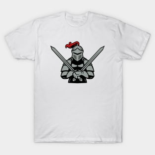 Double-Sworded Steel Knight Logo T-Shirt